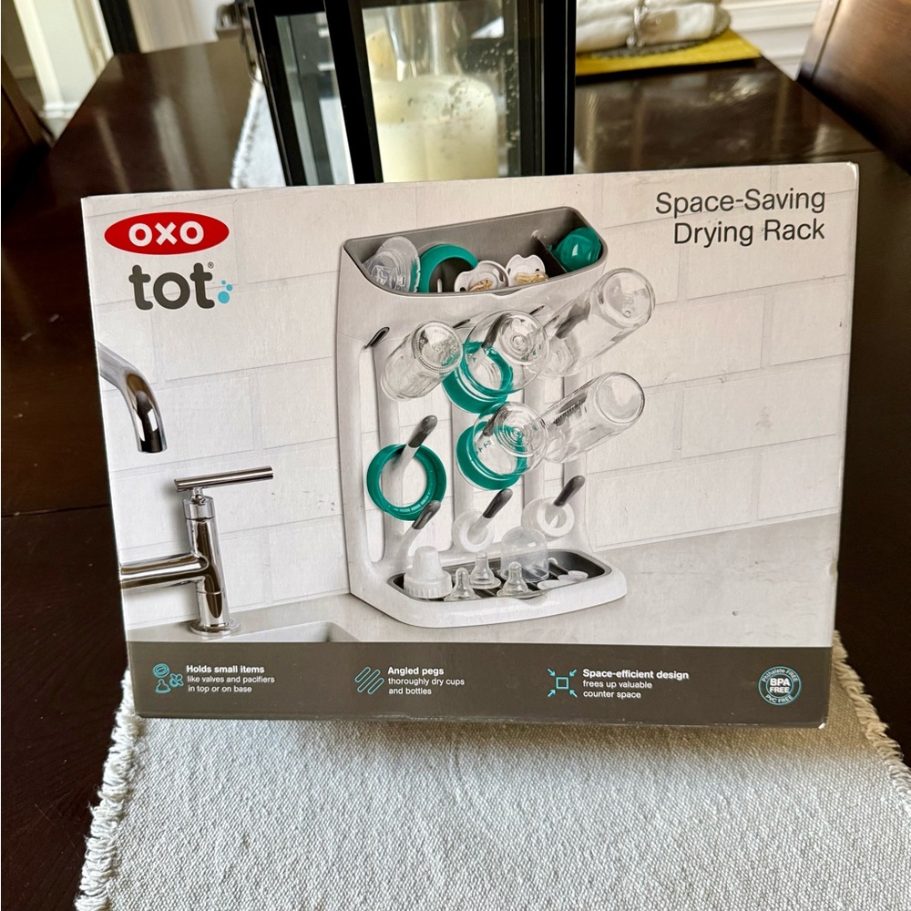 OXO Tot Compact Drying Rack. Ideal for Baby Bottles
